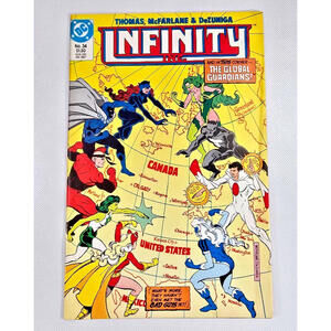 Infinity Inc #34 (1987) 1st Global Guardians Todd McFarlane Key DC Comic